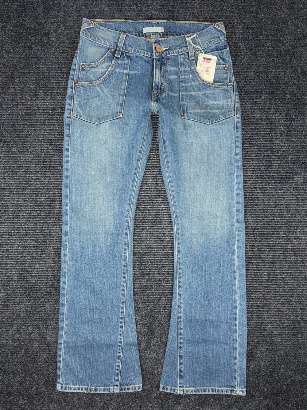 VTG Levi’s NWT 504 Slouch Flare Twisted Leg Low Rise Jeans 9 (30x32) Hipster y2k